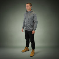 Coopers Waterproof Work Jacket Full Zip - Blizzard Hood C701 (Dark Grey) – pocket detail