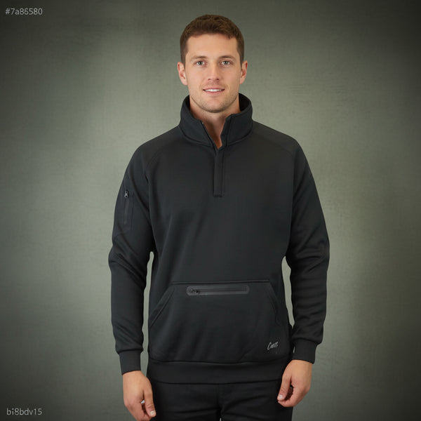 Coopers Waterproof Work Jacket 1/4 Zip - Blizzard Hood C801 (Black)