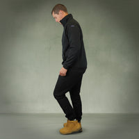 Coopers Waterproof Work Jacket 1/4 Zip - Blizzard Hood C801 (Black) – worn on-site