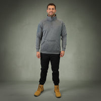 Coopers Waterproof Work Jacket 1/4 Zip - Blizzard Hood C801 (Dark Grey) – front view