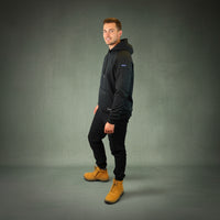 Coopers Waterproof Work Jacket Pullover - Blizzard Hood C901 (Black) – full product shot