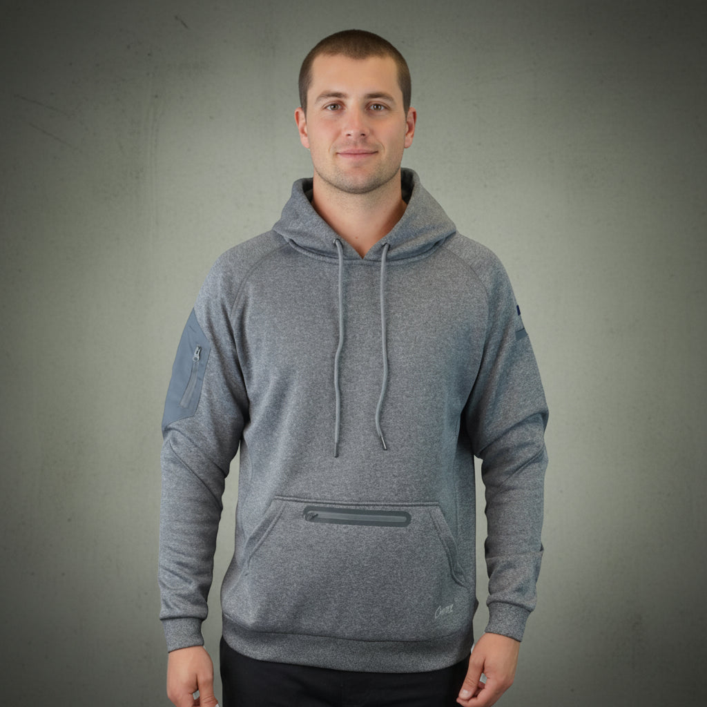 Coopers Waterproof Work Jacket Pullover - Blizzard Hood C901 (Dark Grey) – front view