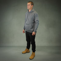 Coopers Waterproof Work Jacket Pullover - Blizzard Hood C901 (Dark Grey) – side detail