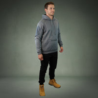 Coopers Waterproof Work Jacket Pullover - Blizzard Hood C901 (Dark Grey) – close-up detail