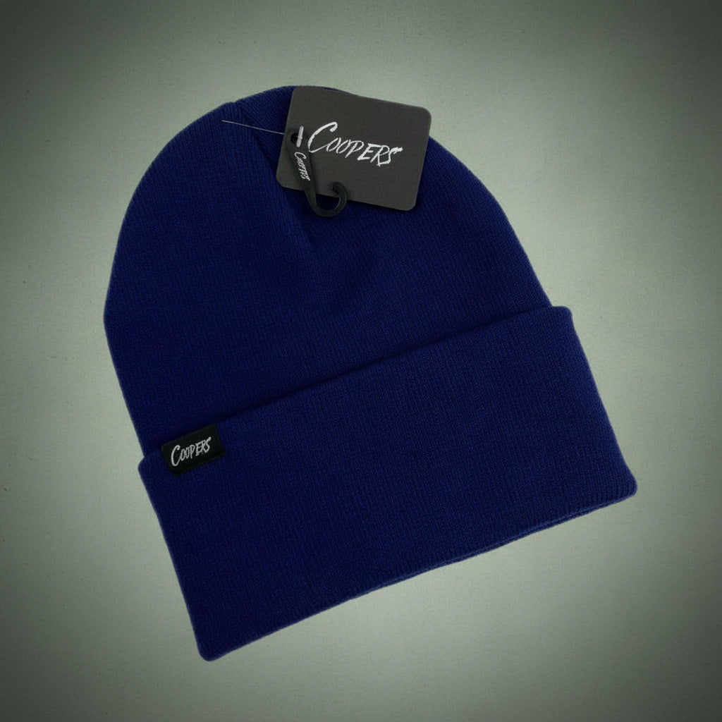 Coopers Hi-Vis Workwear Beanie - Coopers Elite (Orange, Yellow, Navy, Black) – side detail