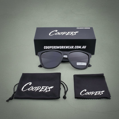 Coopers Polarized Work Sunglasses - Coopers (UV400 Tradie Sunnies) – worn on-site