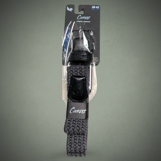 Coopers Stretch Flex+ Workwear Belt - Coopers C401 (Dark Grey) – front view