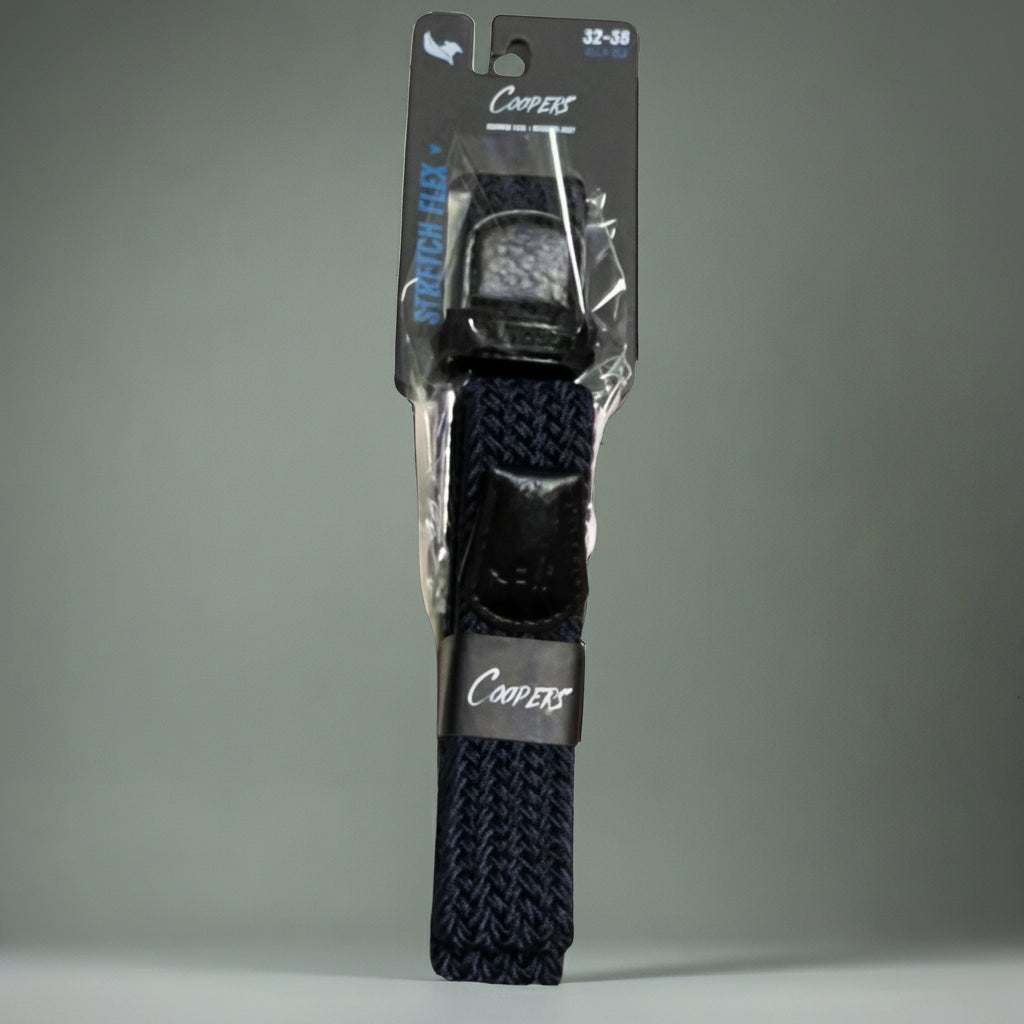 Coopers Stretch Flex+ Workwear Belt - Coopers C401 (Navy) – front view